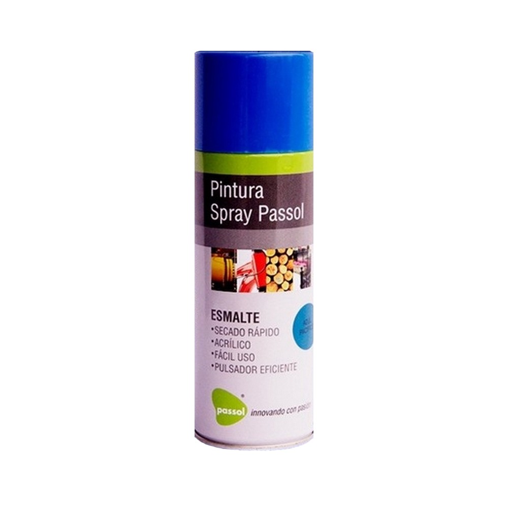 SPRAY ESMALTE ACRILICO PASSOL AZUL 400ML - 235GRS