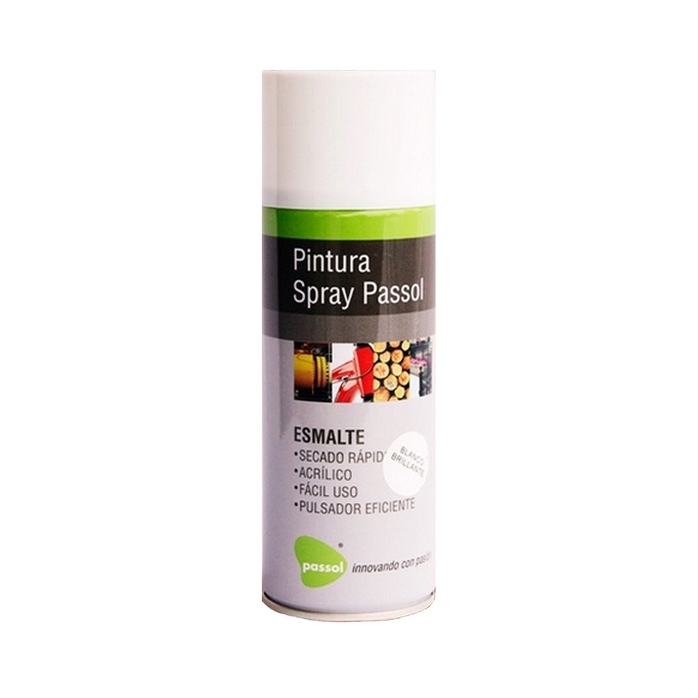 SPRAY ESMALTE ACRILICO PASSOL BLANCO 400ML - 235GRS