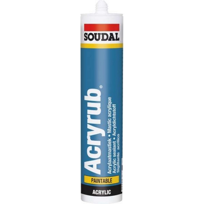 SILICONA ACRILICA SOUDAL BLANCO 310 ML