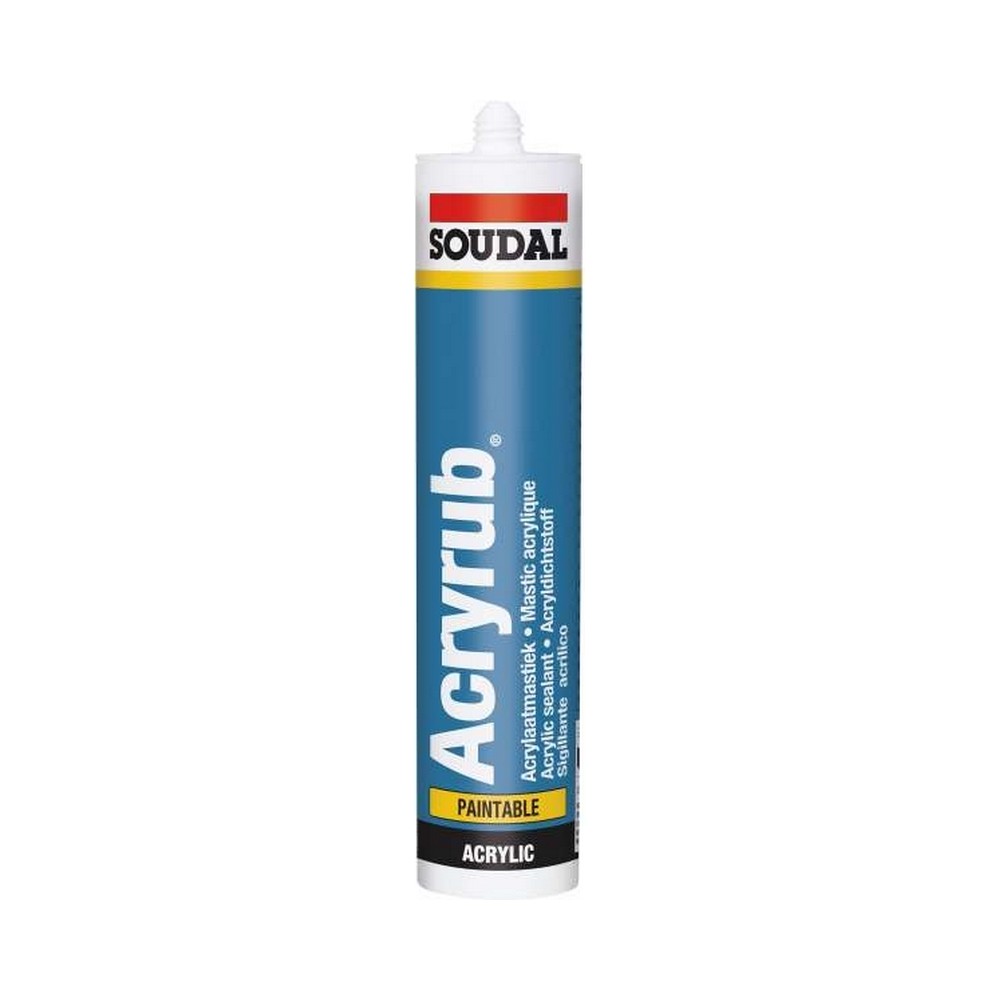 SILICONA ACRILICA SOUDAL BLANCO 310 ML