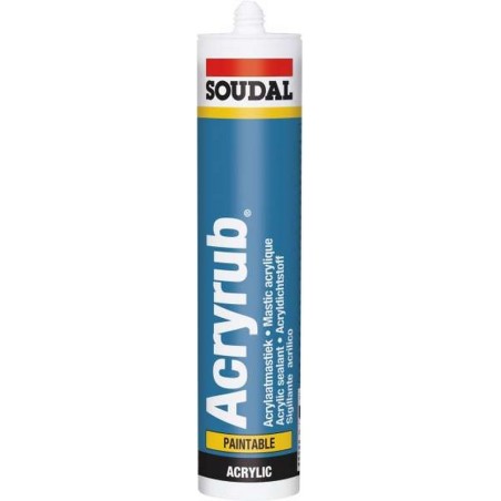 SILICONA ACRILICA SOUDAL BLANCO 310 ML