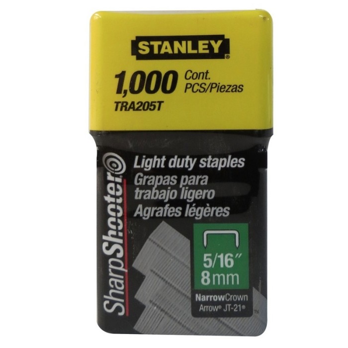 GRAPAS STANLEY TRA-205 5/16 - 1000 UNIDADES