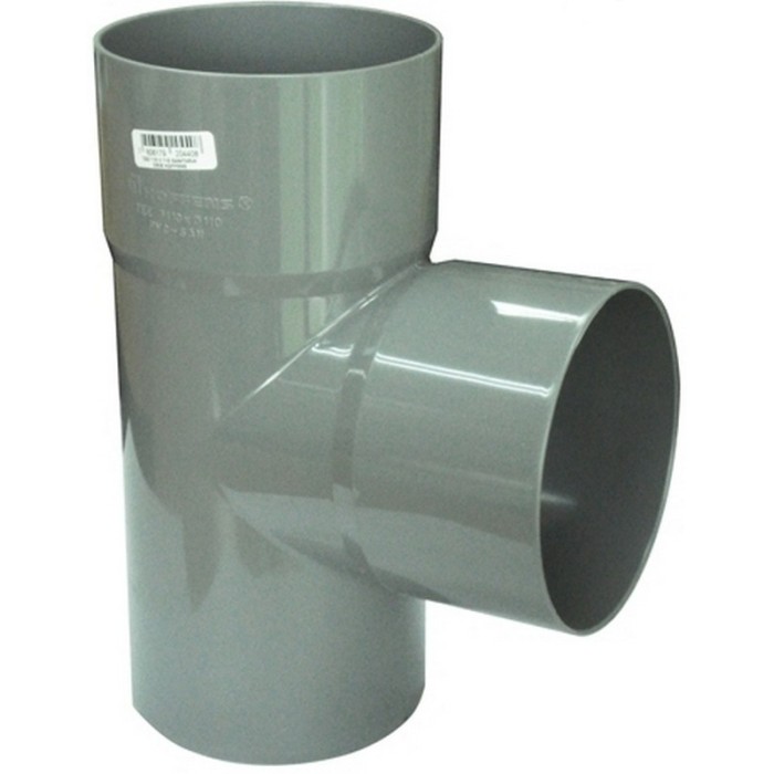 TEE PVC SANITARIO GRIS 40 X 40 MMS