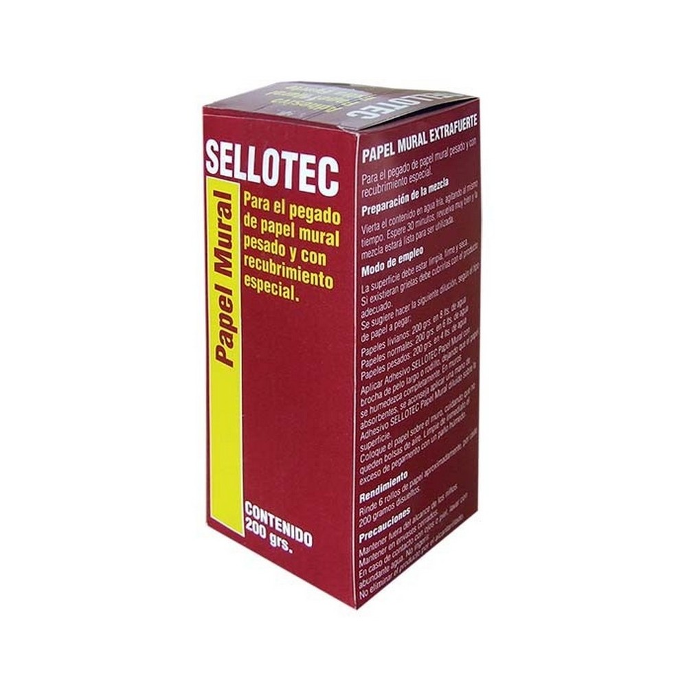 ADHESIVO PAPEL MURAL SELLOTEC CAJA 200 GR