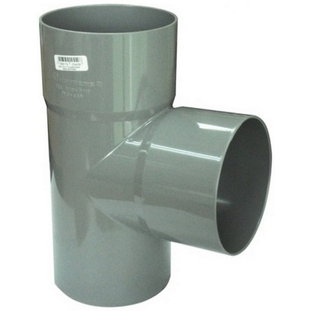 TEE PVC SANITARIO GRIS 110 X 40 MMS