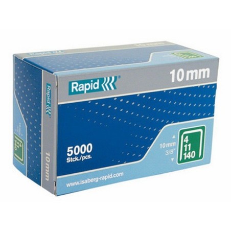 GRAPA GALVANIZADA RAPID 10 MMS -  CAJA DE 5000 UNIDADES