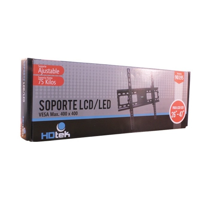 SOPORTE UNIVERSAL AJUSTABLE HDTECK  LCD/LED 26-47", MAX. VESA 400X400, 75KG. 