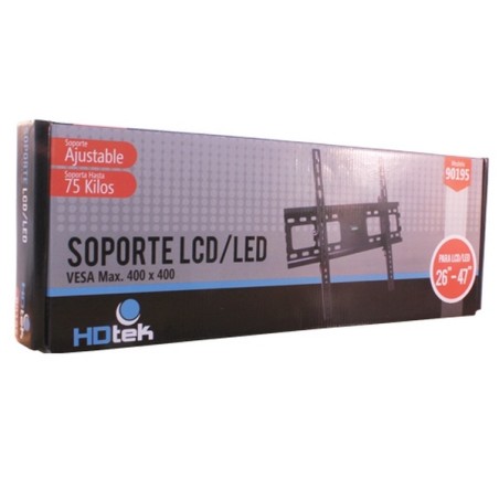 SOPORTE UNIVERSAL AJUSTABLE HDTECK  LCD/LED 26-47", MAX. VESA 400X400, 75KG. 